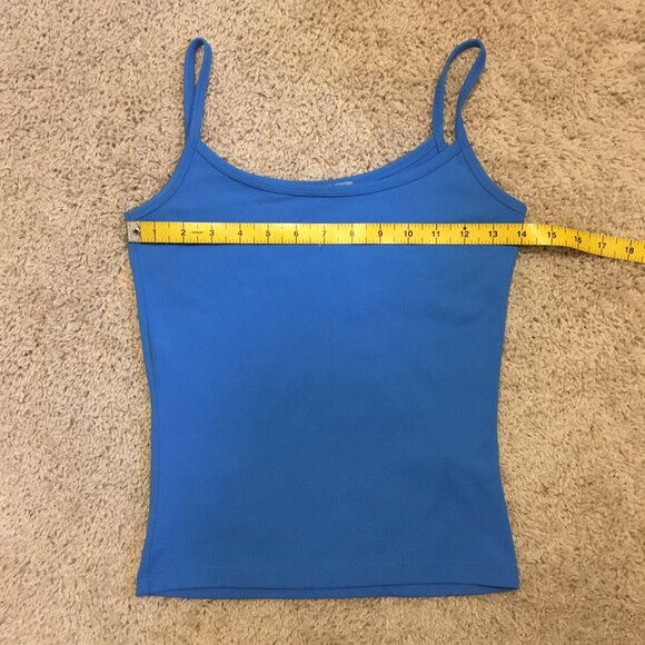 Bright Blue Basic Short Torso Camisole Tank Top - Picture 11 of 15